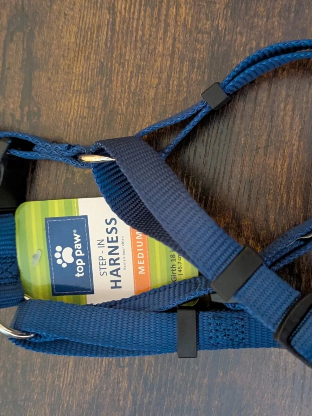 Top Paw Blue Step-in Adjustable Dog Harness sz M (girth 18-27 inches) NWT